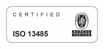 ISO 13485 - 1 REGEL CERTIFICATIE ZWART